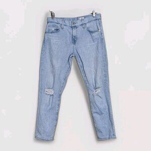 AG Adriano Goldschmied Jeans Womens 28R Blue High Rise Ex Boyfriend Slouchy Slim